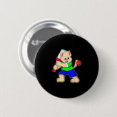 Katze Cricket Cricket T Sport  Button (Vorne & Hinten)
