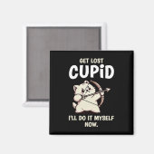 Katze Cupid Bogenschütze Lustiger Valentinstag Magnet (Vorderseite/Rückseite)
