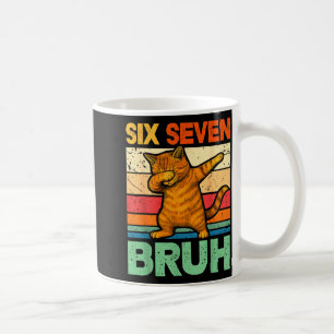 Katze Dabbing Bruh 67 Meme 6 7 Sechs Sieben Kaffeetasse