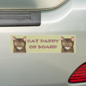Katze Daddy an Bord Autoaufkleber (Auf Auto)