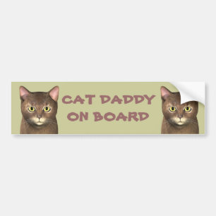 Katze Daddy an Bord Autoaufkleber