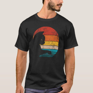 Katze Daddy Mommy Vintage Achtziger Stil Katze Ret T-Shirt