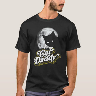 Katze Daddy Vintage Achtziger Stil Katze Retro Vol T-Shirt