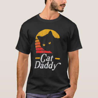 Katze Daddy Vintage Eighties Style Katze Retro Abg T-Shirt