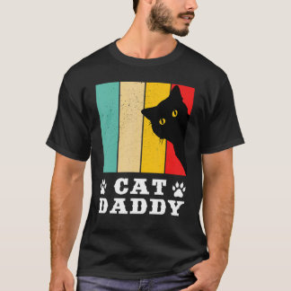 Katze Daddy Vintage Eighties Style Katze Retro Abg T-Shirt
