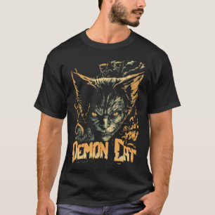 Katze Dämon Katze Böse Übel Kitty T-Shirt