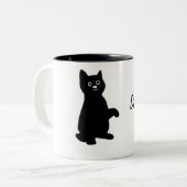 Katze Daniela Zweifarbige Tasse (Vorderseite Links)
