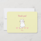 Katze Danke Geburtstagsfeier (Vorderseite)