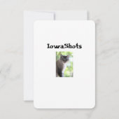 Katze Dankeskarte (Rückseite)