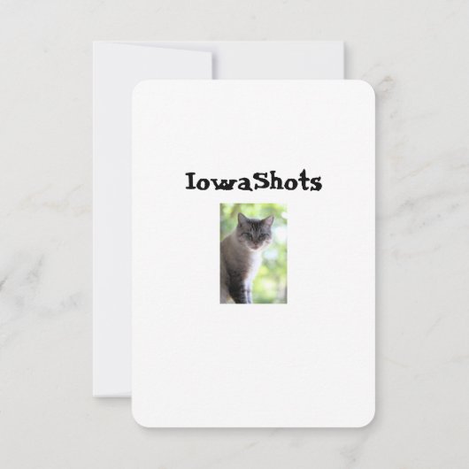 Katze Dankeskarte (Rückseite)