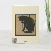 Katze - Darstellung der Square Animals Karte (Rückseite)