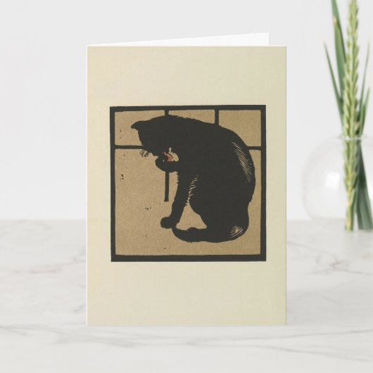 Katze - Darstellung der Square Animals Karte (Vorderseite)