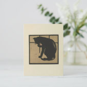 Katze - Darstellung der Square Animals Postkarte (Stehend Vorderseite)