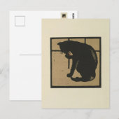 Katze - Darstellung der Square Animals Postkarte (Vorne/Hinten)