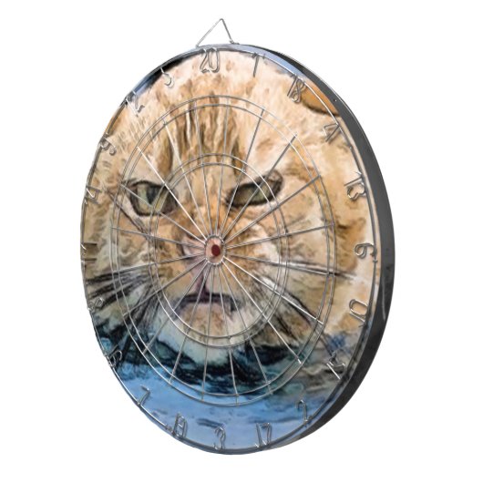 Katze Dartscheibe (Vorderseite rechts)