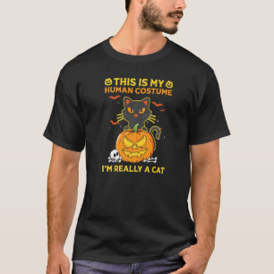 Katze Das ist mein menschliches Kostüm T-Shirt