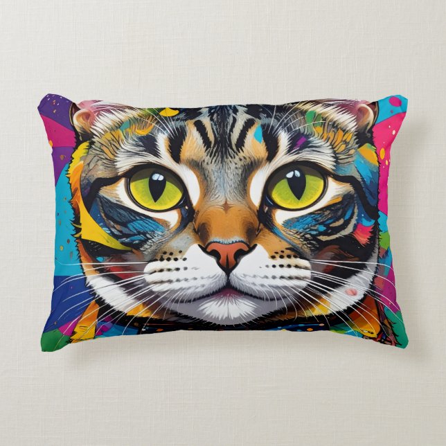 Katze Dekokissen (Vorderseite)