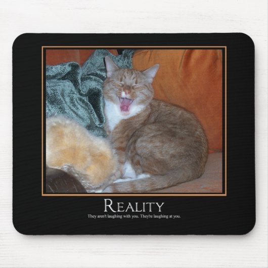 Katze Demotivator Mousepad (Vorne)
