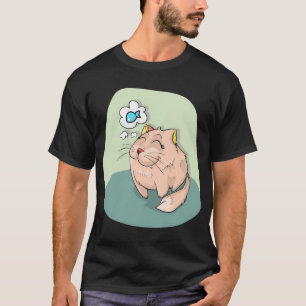 Katze denkt an Fisch T-Shirt
