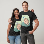 Katze denkt an Fisch T-Shirt (Unisex)