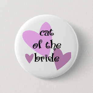 Katze der Braut Button