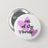 Katze der Braut Button (Vorne & Hinten)