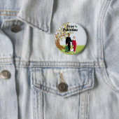Katze der Olive Tree Family Flag Button (Beispiel)