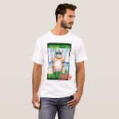 Katze "Der Sommer kommt!" T-Shirt (Vorne ganz)