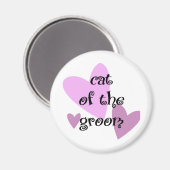 Katze des Bräutigams Magnet (Vorderseite/Rückseite)