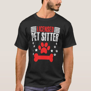 Katze des Tieres Sitzende Spaß für ein zugelassene T-Shirt