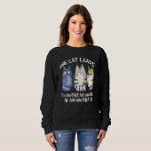 Katze Design Katze Kätzchen Kater Sweatshirt (Vorne ganz)
