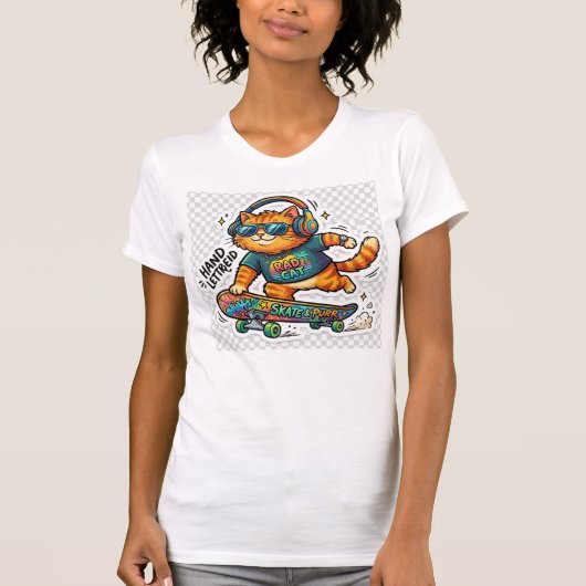 Katze Design T-Shirt  (Vorderseite)