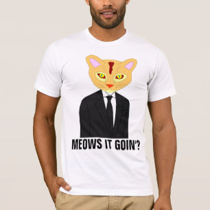 KATZE, DIE ANZUG UND KRAWATTE TRAGEN, GINGER CAT-T T-Shirt