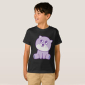 Katze, die auf den HimmelsT - Shirt schaut (Vorne ganz)