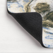 Katze, die auf einem Bett durch Claude Monet Mousepad (Ecke)