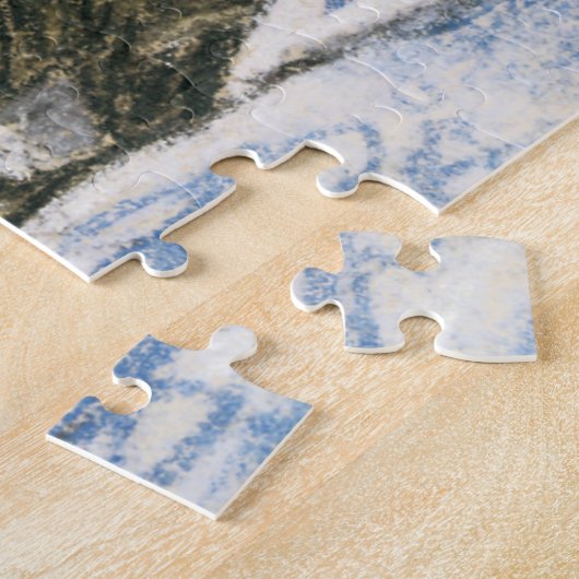 Katze, die auf einem Bett durch Claude Monet Puzzle (Seite)