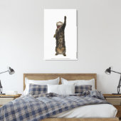 Katze, die auf zwei Beinen stehend ist Leinwanddruck (Insitu (Schlafzimmer))