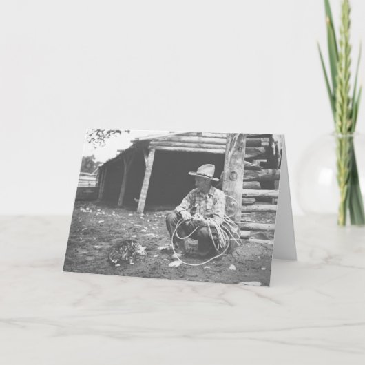 Katze, die aus einer Kaffeemaschine isst. Karte (Vorderseite)