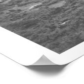 Katze, die aus einer Kaffeemaschine isst. Poster (Ecke)