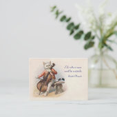 Katze, die das Cello - doppelseitig spielt Visitenkarte (Stehend Vorderseite)