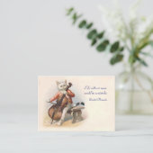 Katze, die das Cello - doppelseitig spielt Visitenkarte (Stehend Vorderseite)