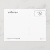 Katze, die den Euphonium spielt Postkarte (Rückseite)