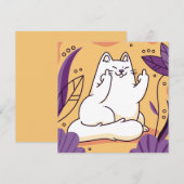 Katze, die den Finger gibt (Vorne/Hinten)