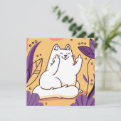 Katze, die den Finger gibt (Stehend Vorderseite)