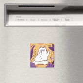 Katze, die den Finger gibt Magnet (In Situ (Geschirrspüler))