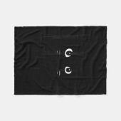 Katze, die dich leise beurteilt, lustiger Vater de Fleecedecke (Vorderseite (Horizontal))