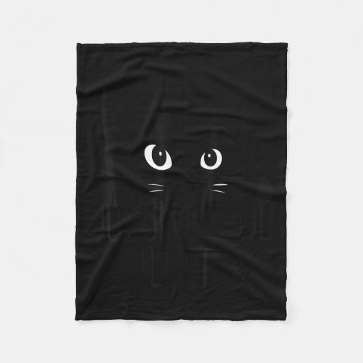 Katze, die dich leise beurteilt, lustiger Vater de Fleecedecke (Vorderseite)
