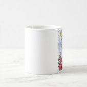 Katze, die eine Flöte spielt Kaffeetasse (Mittel)