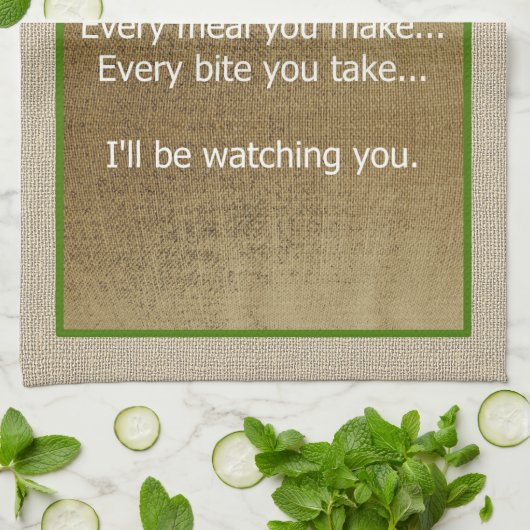 Katze, die ich dir beim Song Parodie zuschauen wer Geschirrtuch (Gefaltet)