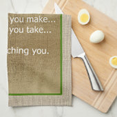 Katze, die ich dir beim Song Parodie zuschauen wer Geschirrtuch (Viertel Falte)